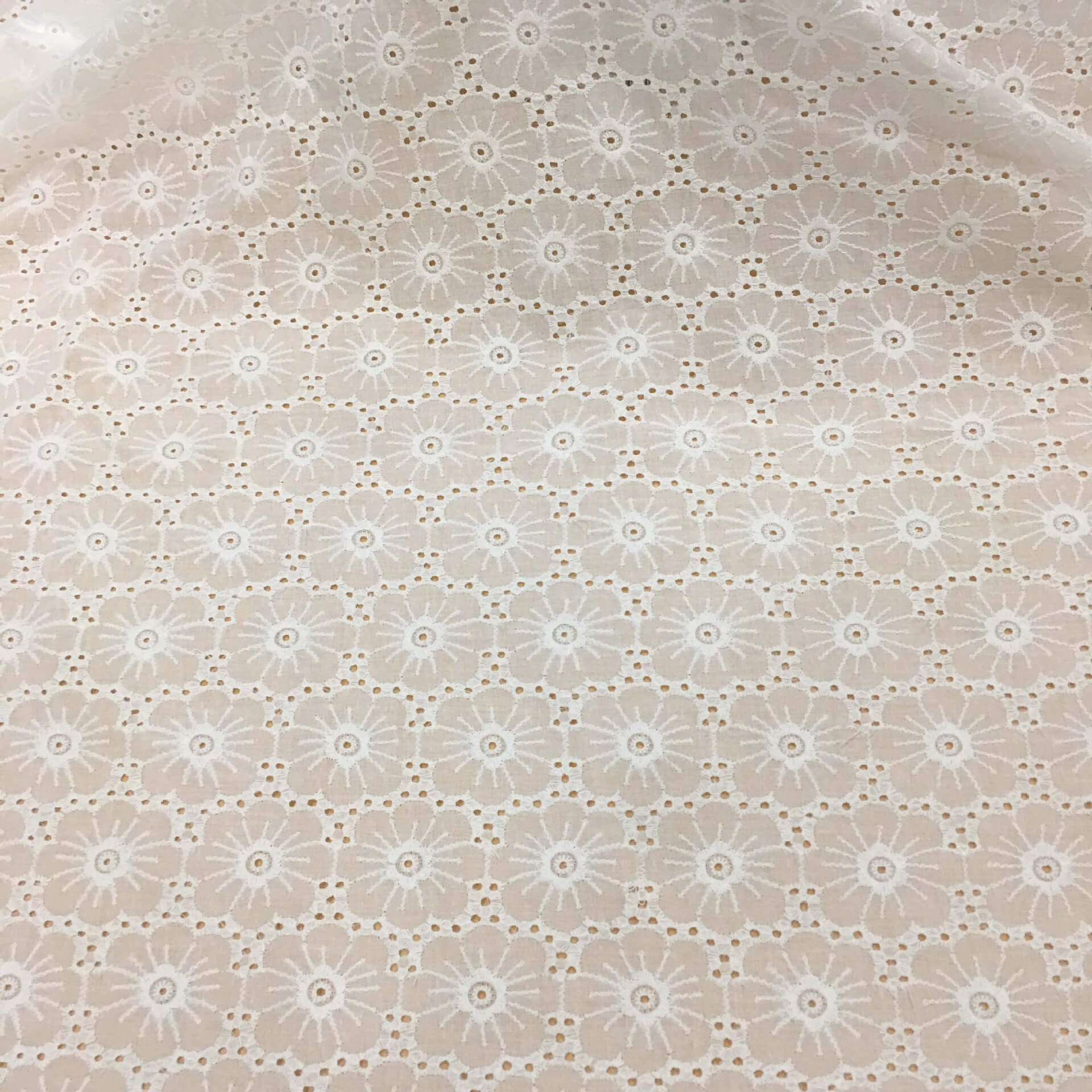 Embroidered Fabric Dress White 100% Cotton for Women's Wear Wholesale 4